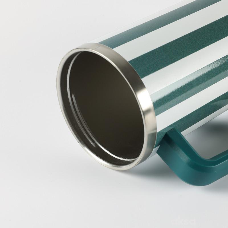 Be Cute termos sa slamčicom zelene pruge 1,2l 