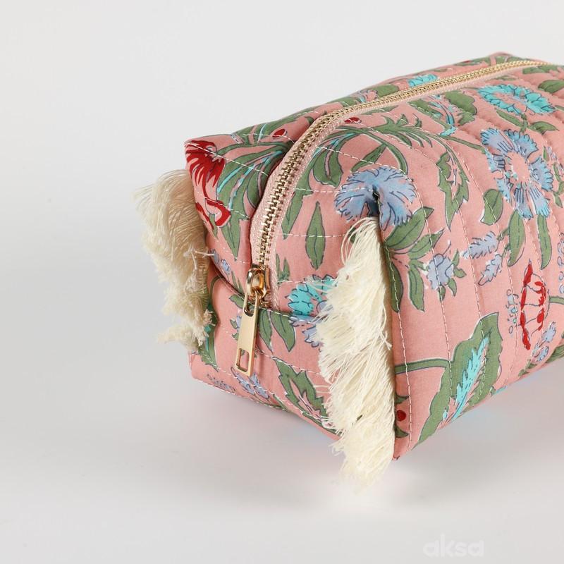 Be Cute neseser sa resama, roze 21x11x9cm 