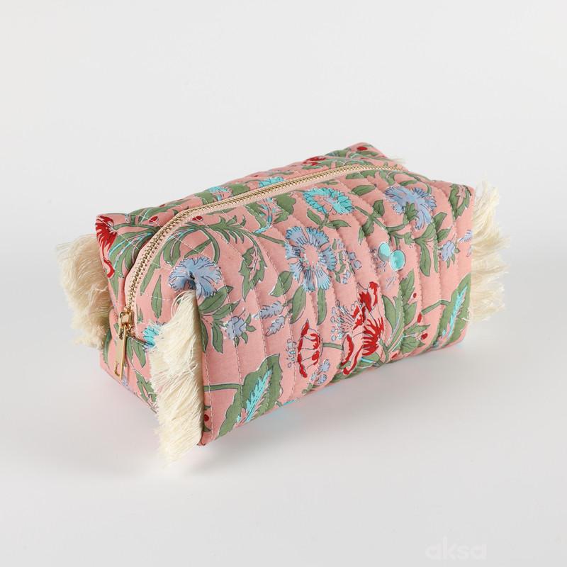 Be Cute neseser sa resama, roze 21x11x9cm 