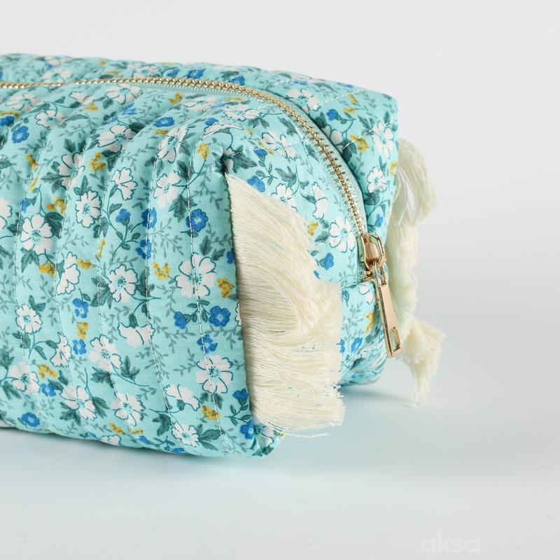 Be Cute neseser sa resama, plavi 21x11x9cm 