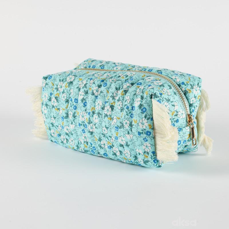 Be Cute neseser sa resama, plavi 21x11x9cm 