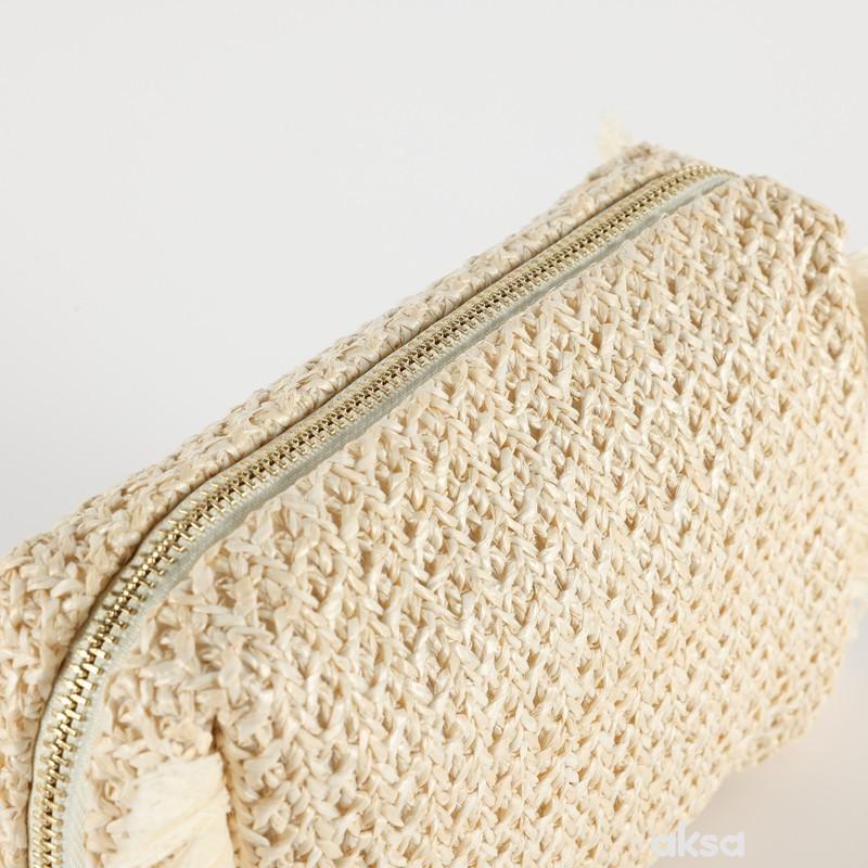 Be Cute neseser sa resama, bež 21x11x9cm 