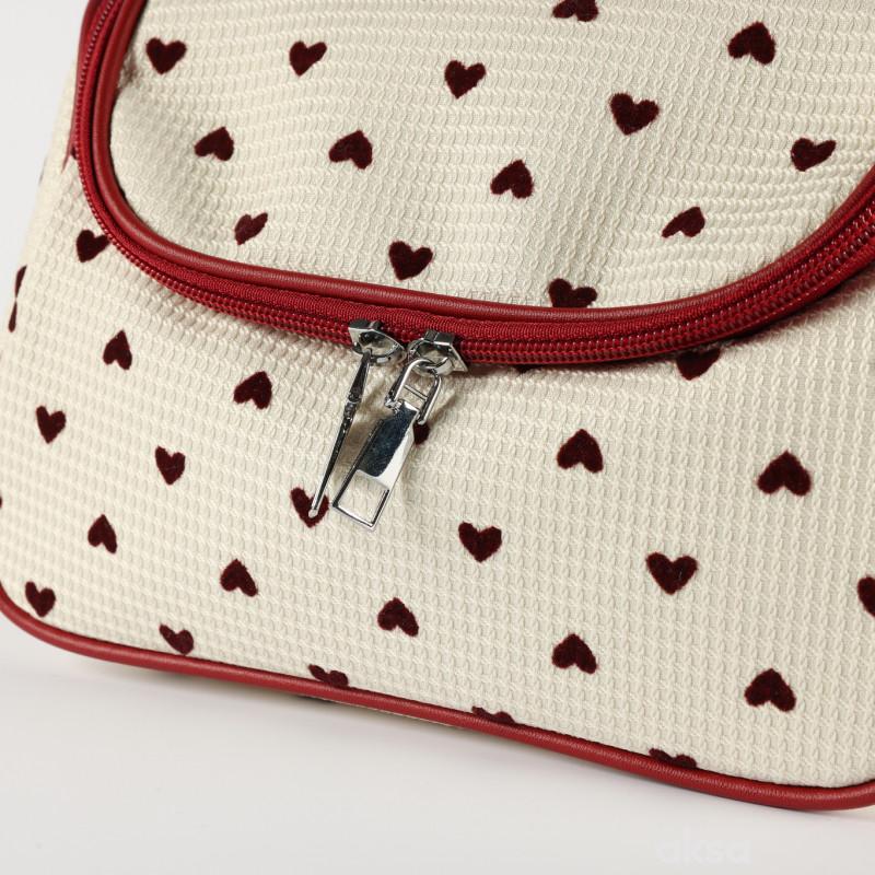 Be Cute neseser sa srcima, 23x14x14cm 