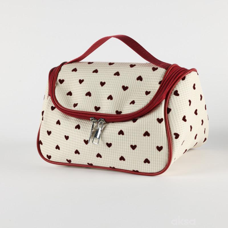 Be Cute neseser sa srcima, 23x14x14cm 