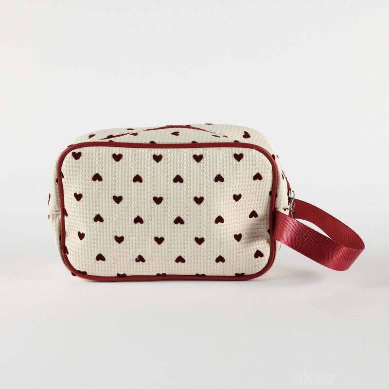 Be Cute neseser sa srcima, 21x8x13cm 