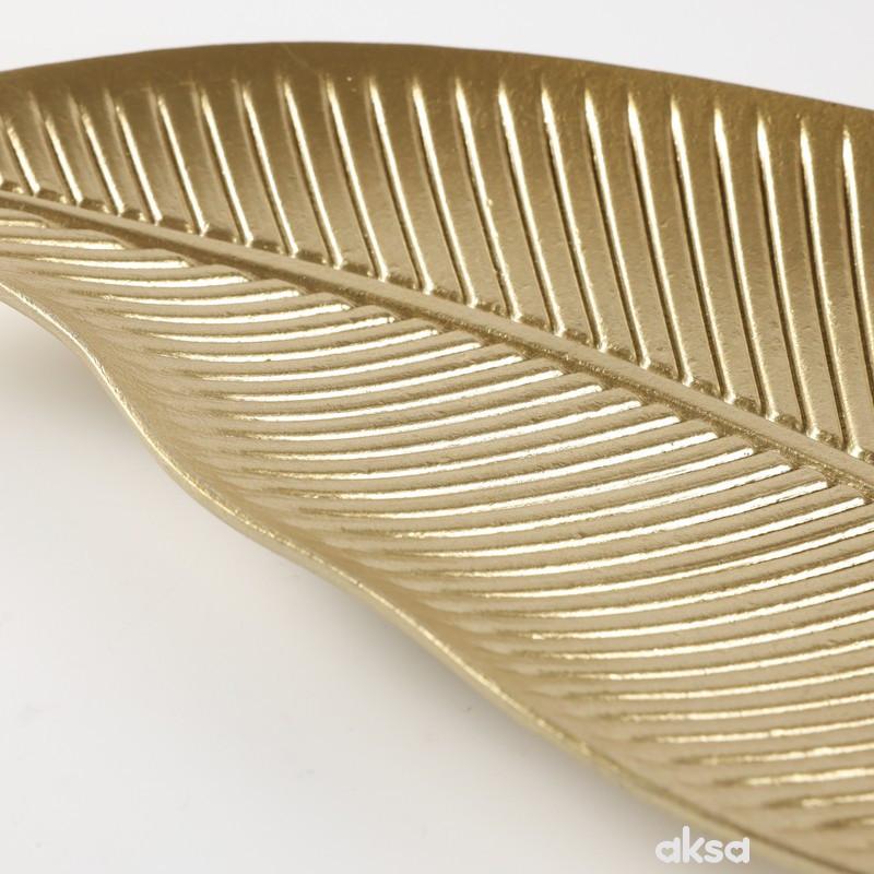 Cute&Cool HOME dekorativni tanjir, list 30x17cm 