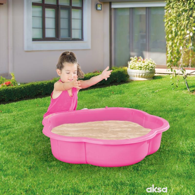 Dolu peskarnik/bazen roze 