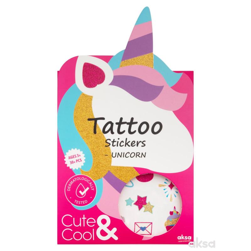 Cute&Cool tetovaže nalepnice jednorog 