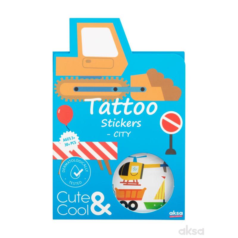 Cute&Cool tetovaže nalepnice grad 