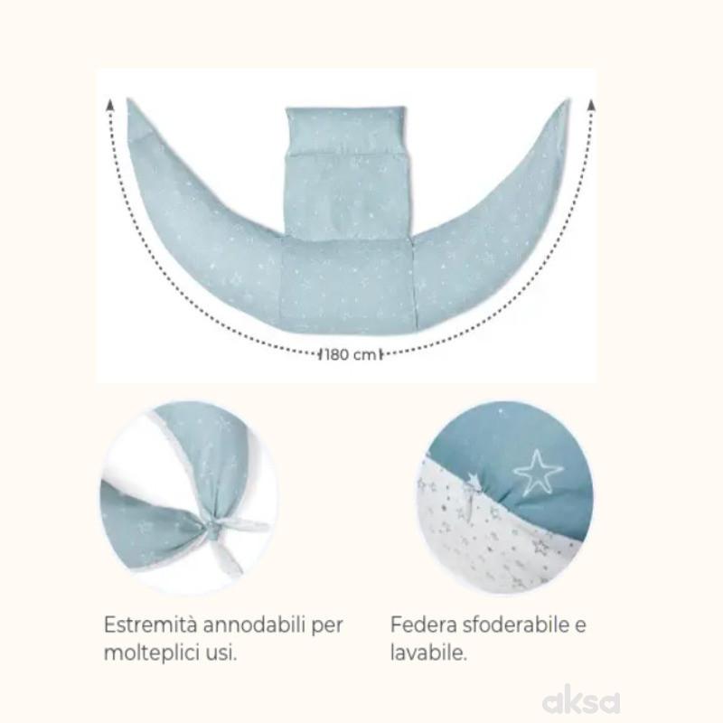 Nuvita jastuk za trudnice i bebe 12u1, plavi 