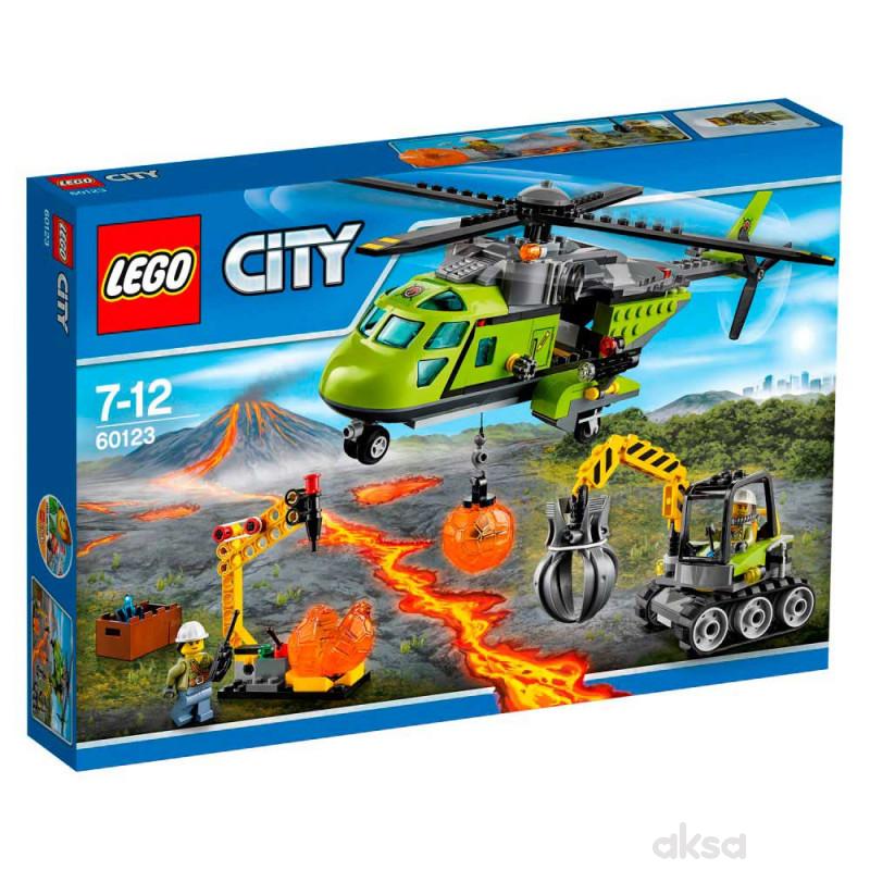 Lego city volcano supply helicopter