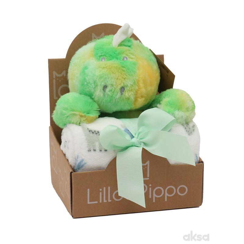 Lillo&Pippo ćebe sa igračkom dinosaurus 