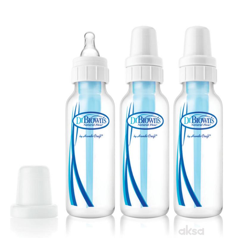 Dr.Browns plastična flašica standard 240ml, 3kom