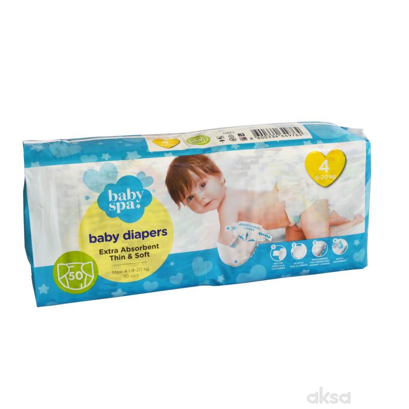 Baby spa pelene 4 maxi 9-20kg 50kom