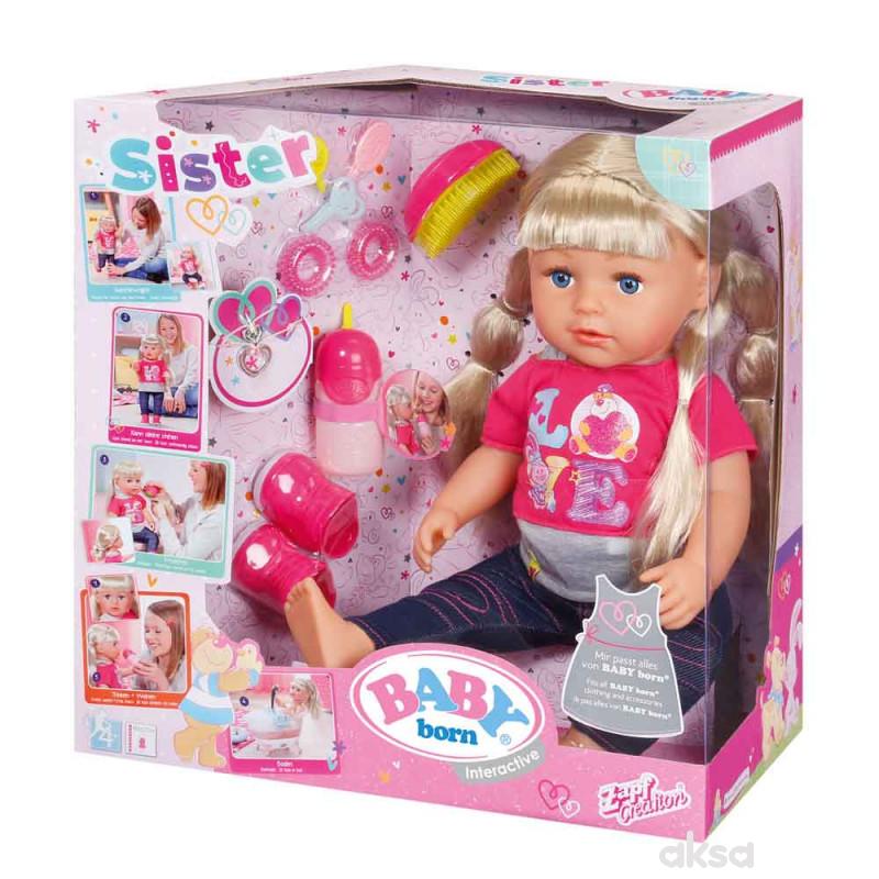 Baby born interaktivna lutka sestra
