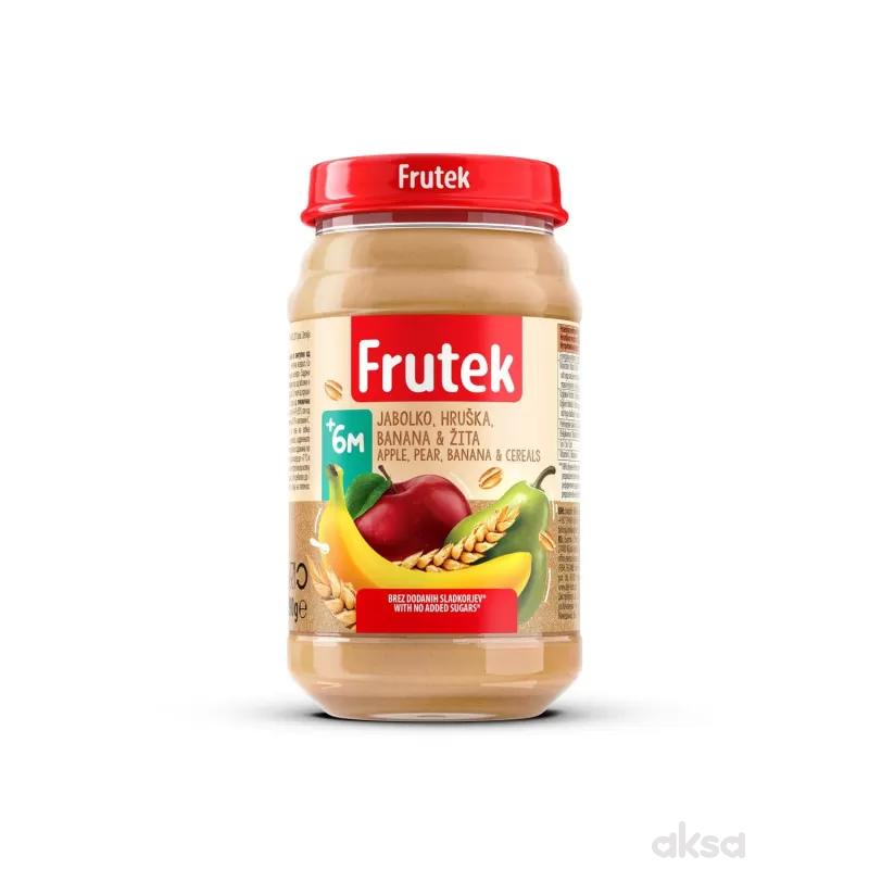 Frutek kašica jabuka, kruška, banana i žit. 190g