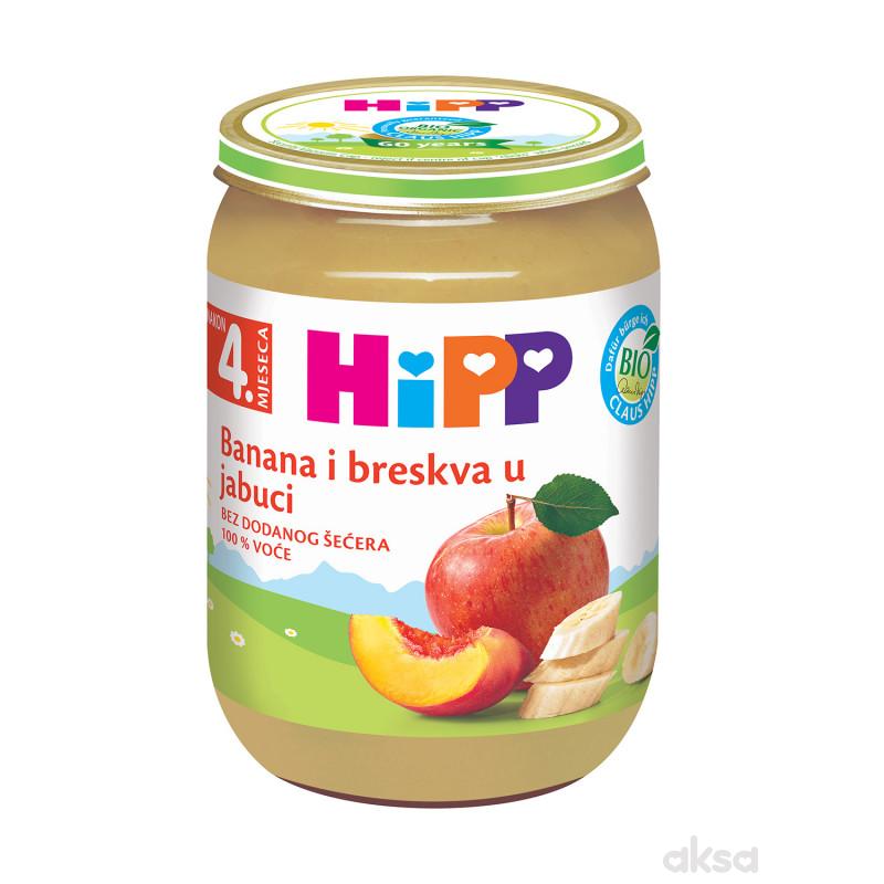 Hipp kašica banana i breskva u jabuci 190g