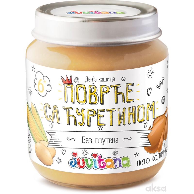 Juvitana kašica povrće sa ćuretinom 128g