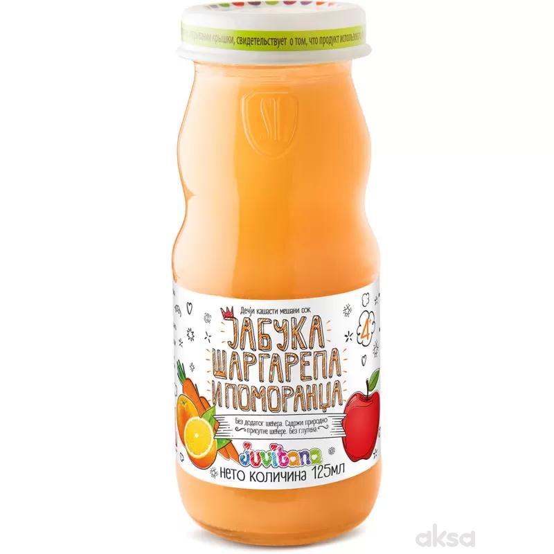 Juvitana kašasti sok jabuka, mrkva i pom. 125ml
