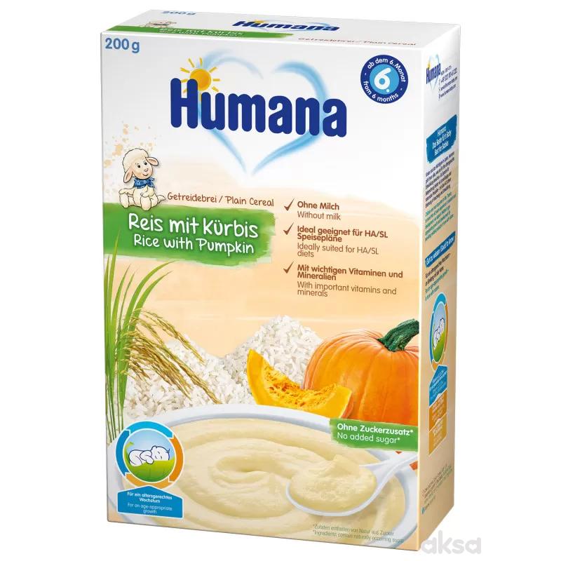 Humana bezml. Ins. kaša - pirinač i bundeva 200g,