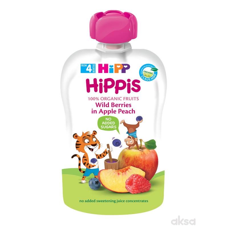 Hipp pouch šumsko voće, jabuka, breskva 100g