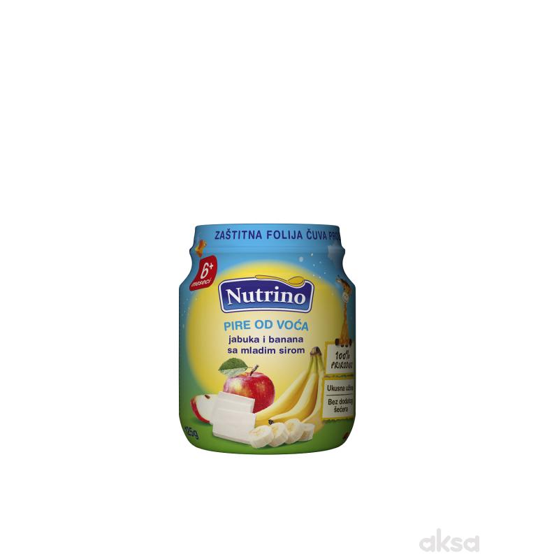 Nutrino kašica jabuka, banana sa mladim sirom 125g