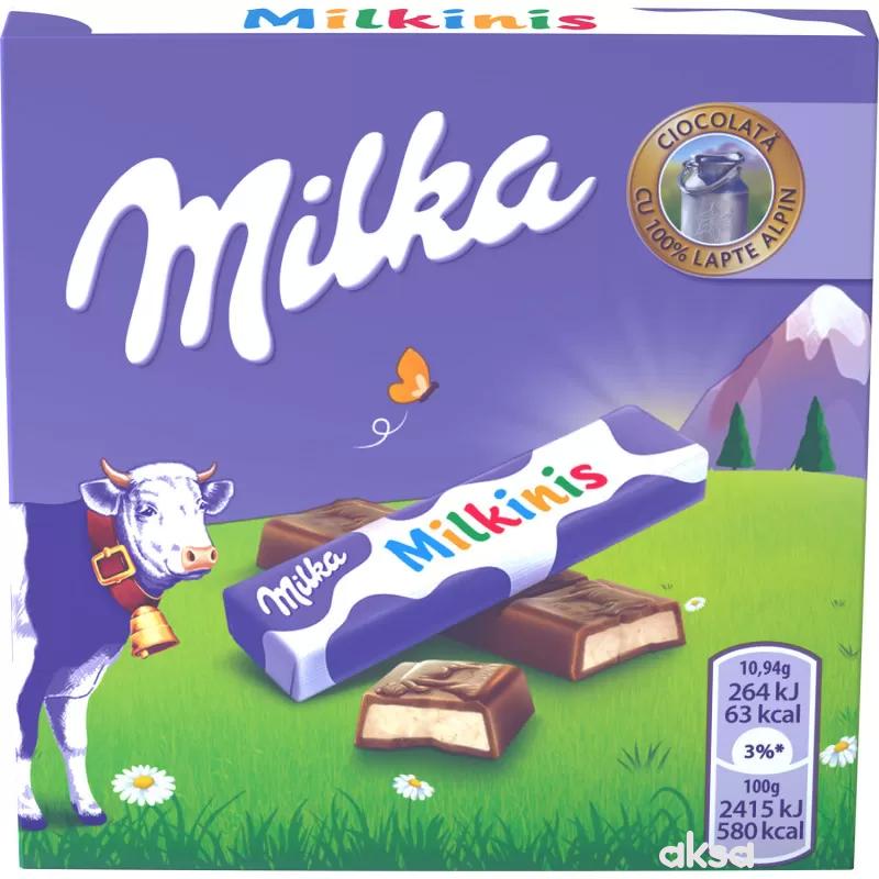 Milka čokolada milkinis choco bar milk 87,5g