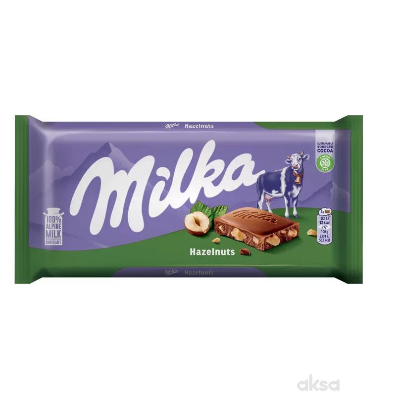 Milka čokolada hazelnuts 80g