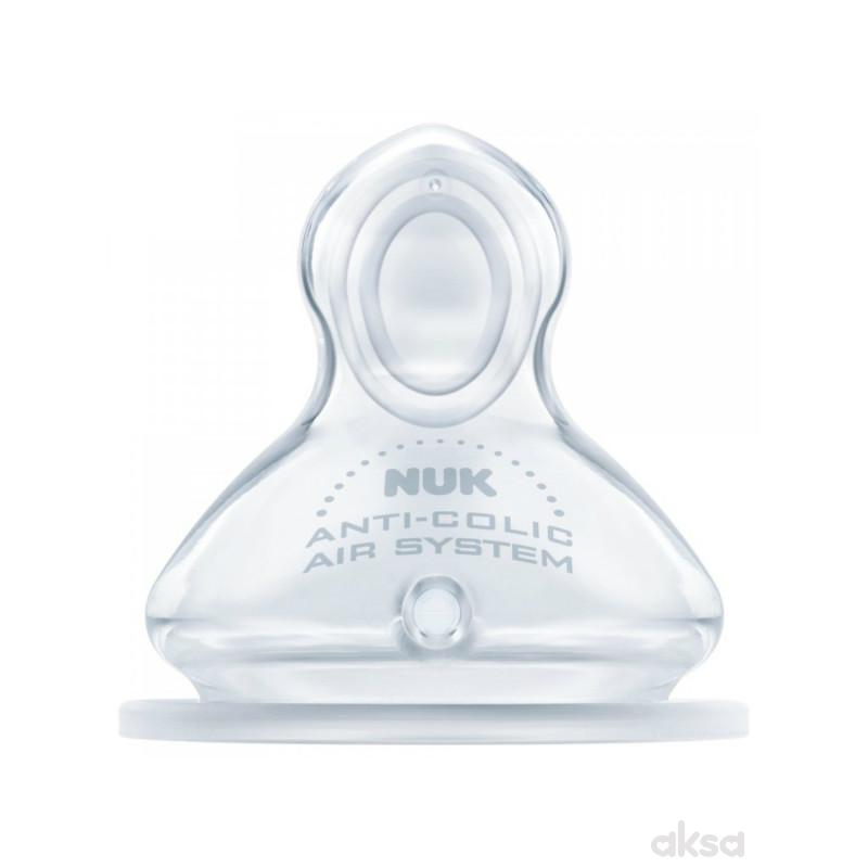 Nuk FC plus cucla silikon, spor protok (S), 6-18m