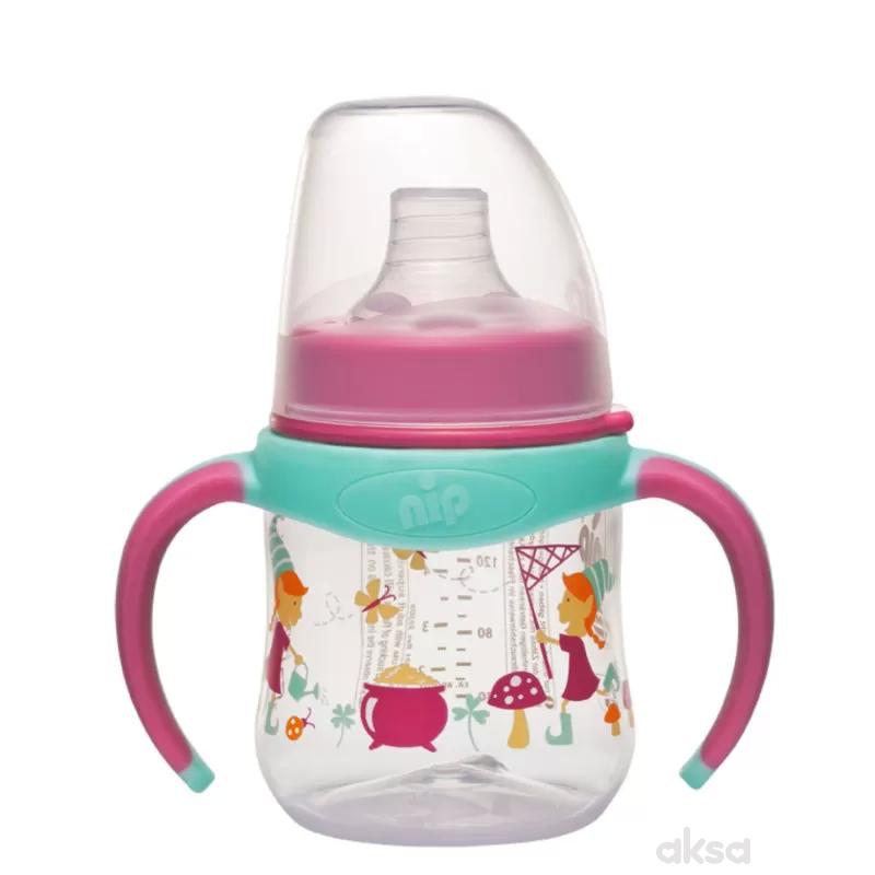 Nip trening flašica dev. ruč. 150ml sil.pisak 6m+