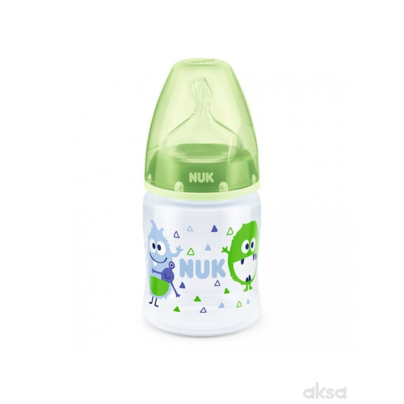 Nuk FC plus plastična flašica, silikon 150ml, 0-6m