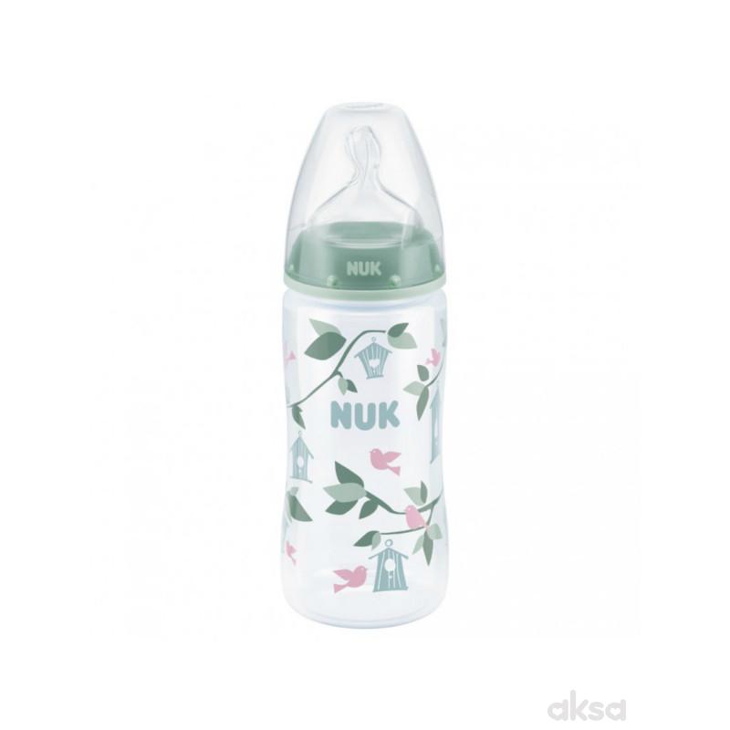 Nuk FC plus plastična flašica, silikon 300ml, 0-6m