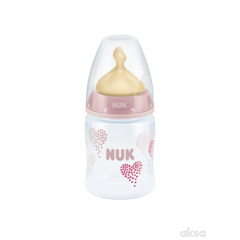 Nuk FC plus plastična flašica, kaučuk 150ml, 0-6m