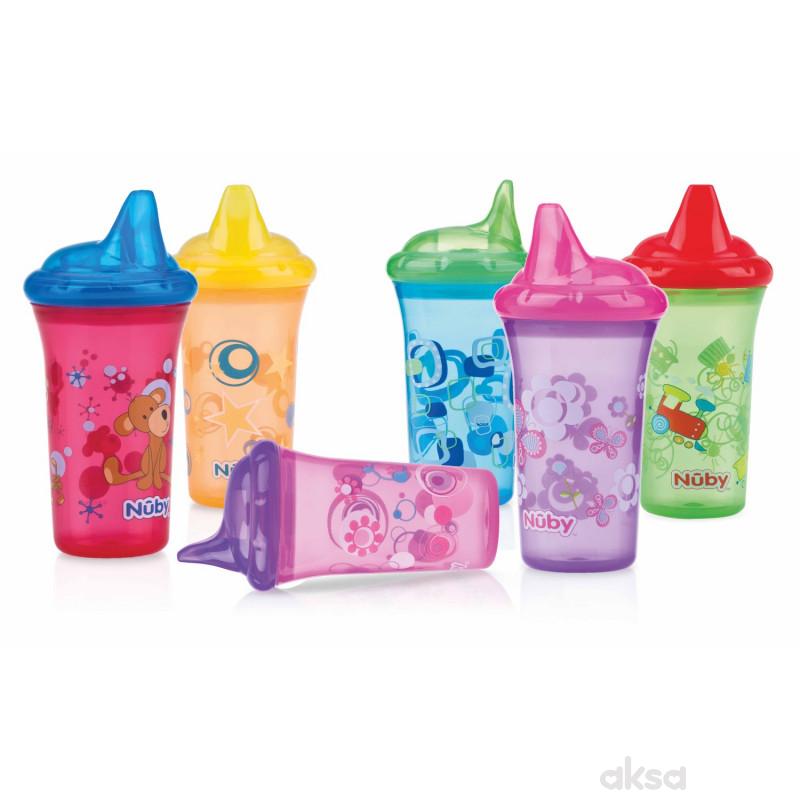 Nuby čaša sa tvrdim piskom, no spill 9m+, 270ml