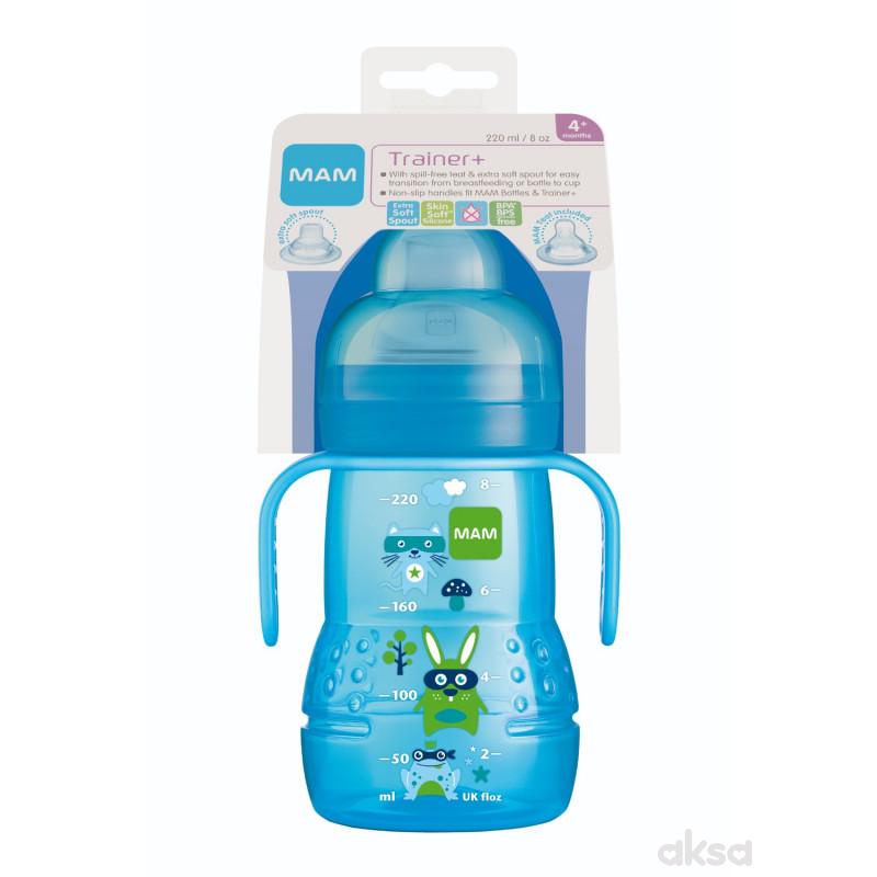 MAM flašica no spill Transition tr. 220ml sil. 4m+