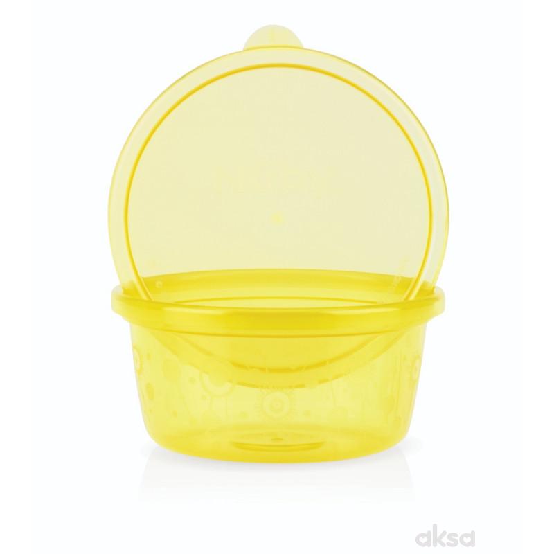 Nuby set činija sa poklopcem 300ml, 6 komada, 3m+