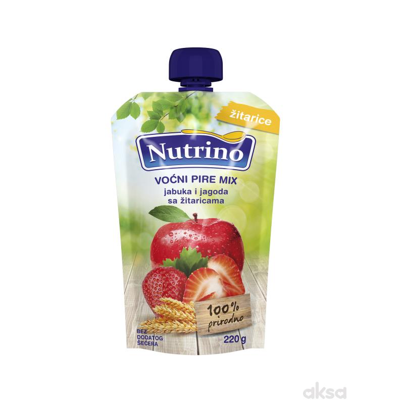 Nutrino pouch mix jabuka i jagoda sa žitar. 220g