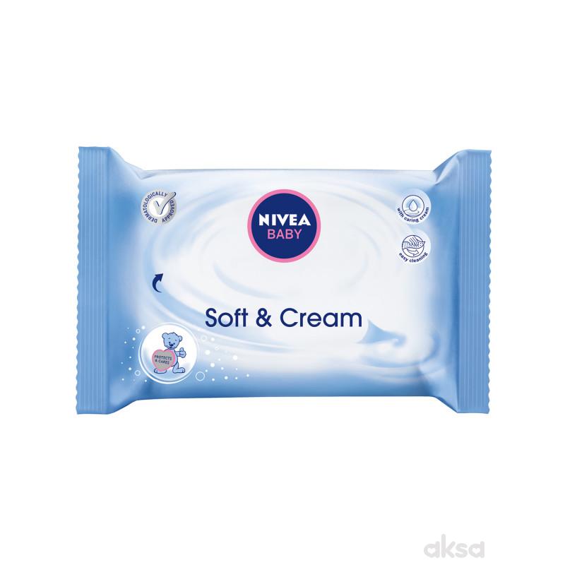 Nivea baby vlažne maramice soft&cream 63kom