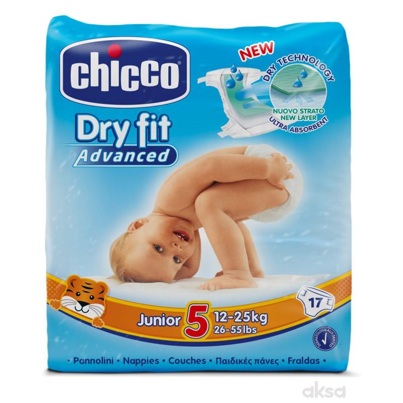 Chicco pelene DRYFIT 5 Junior , 12-25 kg, 17 kom.