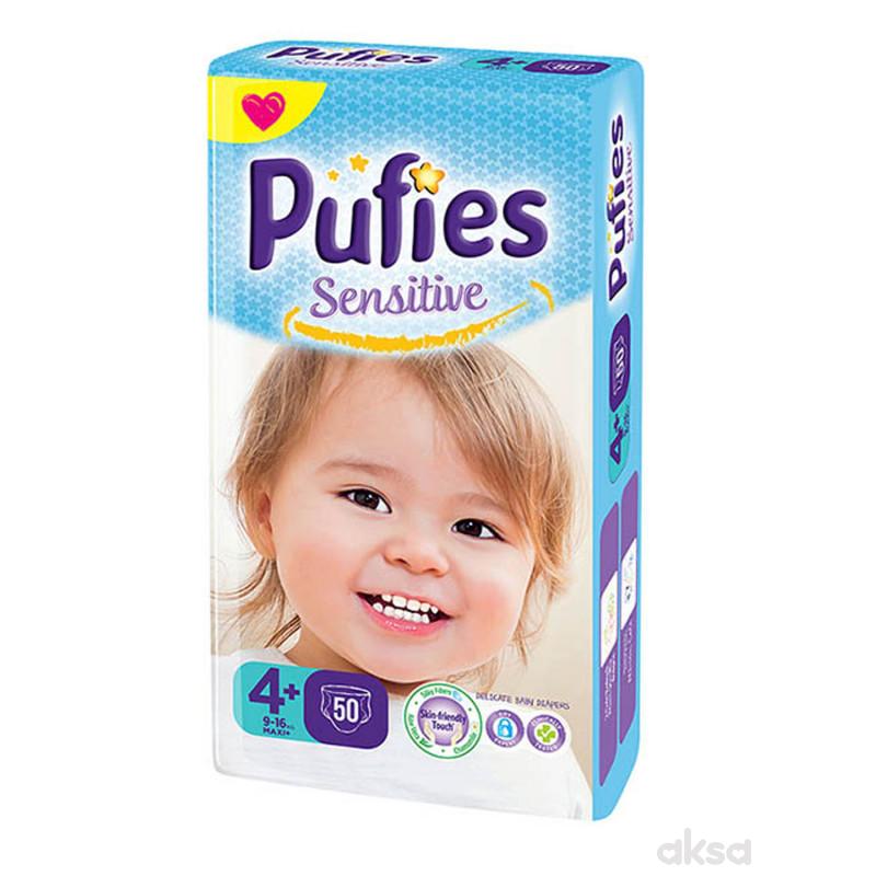 Pufies pelene sensitive MP 4+ maxi+ 9-16kg 50kom