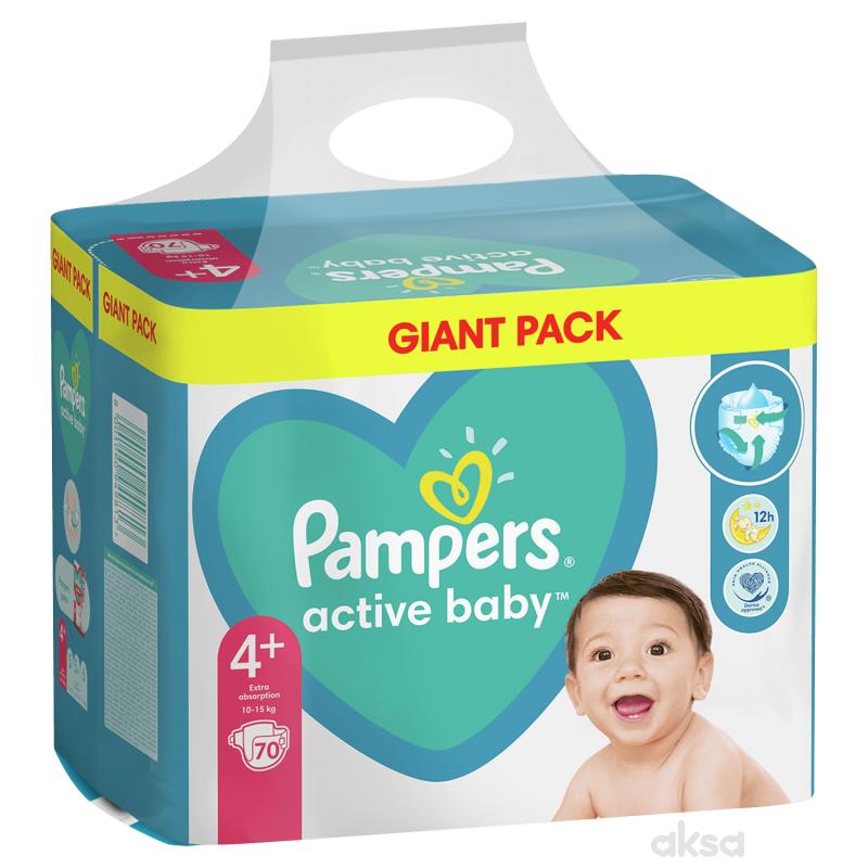 Pampers pelene GP 4+ maxi+ 10-15kg 70kom