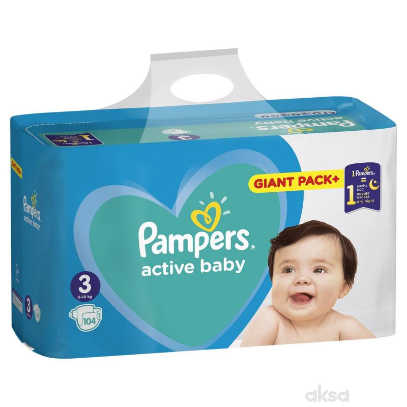 Pampers pelene bag 3 midi 6-10kg 104kom
