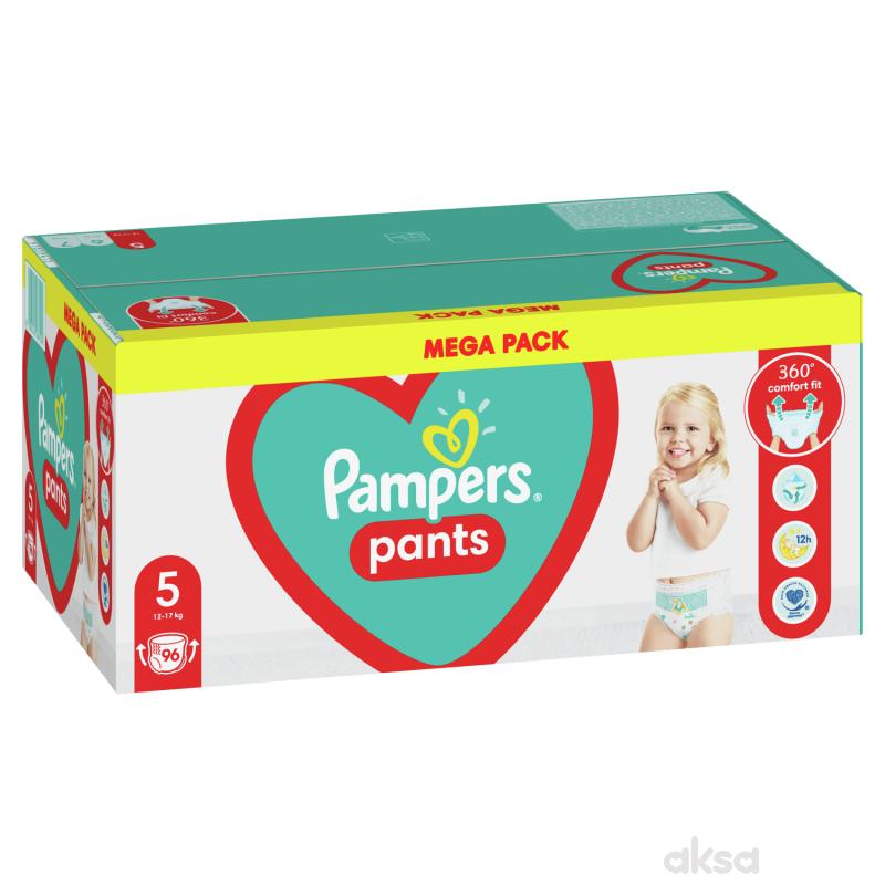Pampers pants pelene MB 5 junior 12-17kg 96kom