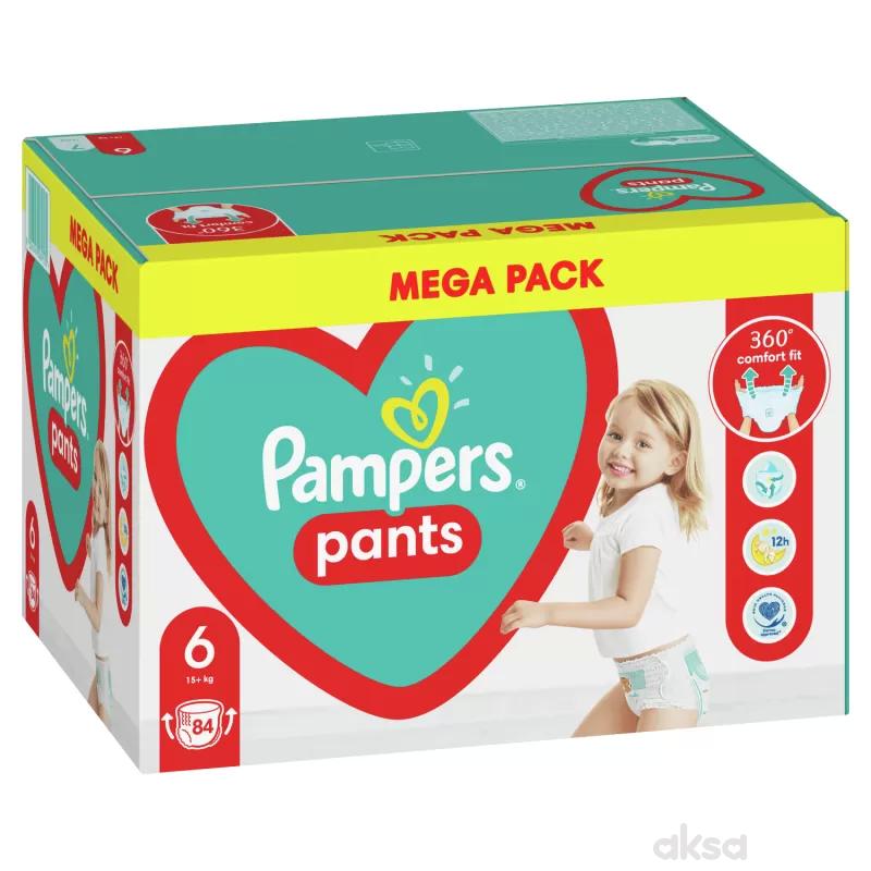 Pampers pants pelene MB 6 extra large 15+kg 84kom
