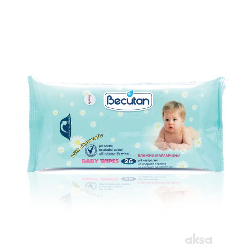 Becutan baby vlažne maramice 26 kom