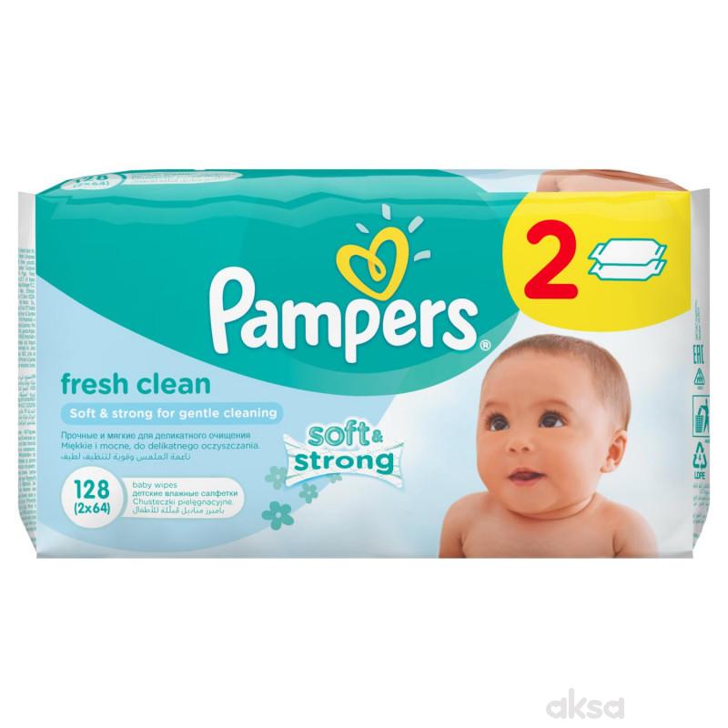 Pampers baby vlažne maramice fresh 2x64kom