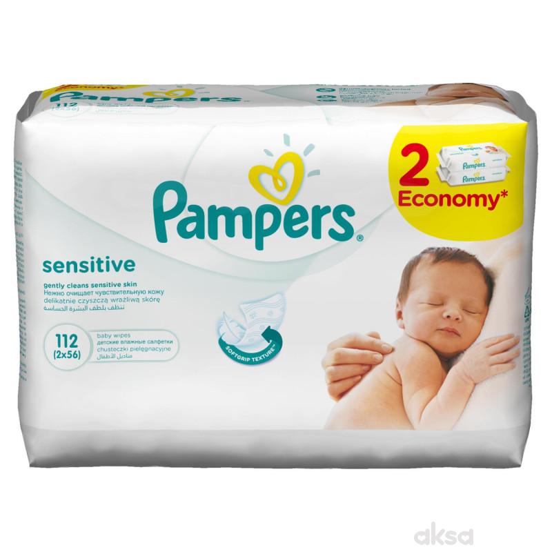 Pampers baby vlažne maramice sensitiv 2x56kom