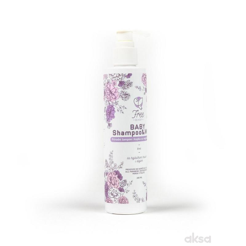 Freebaby šampon i kupka 200ml