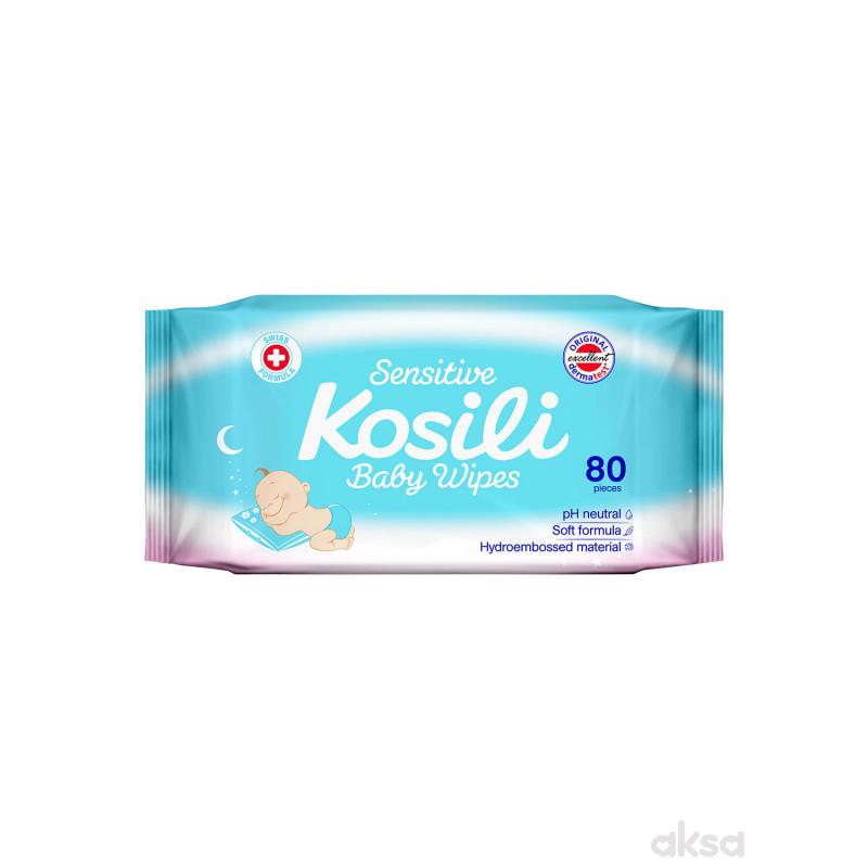 Kosili baby vlažne maramice plave 80kom