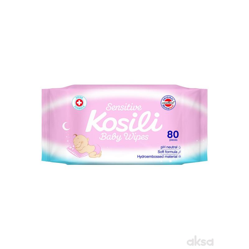 Kosili baby vlažne maramice roze 80kom